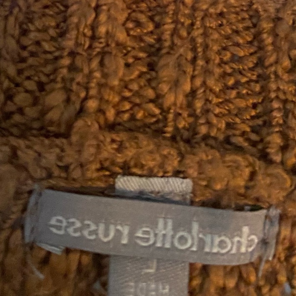 Charlotte Russe Chunky Brown Knit Pullover